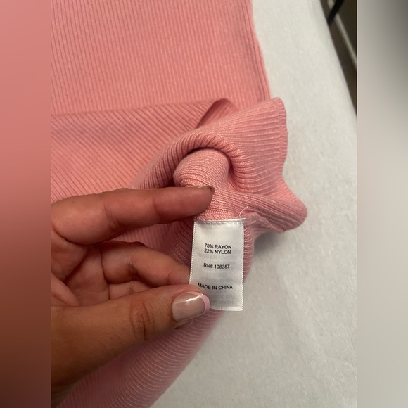 Worthington Women’s V Neck Knit Sweater Blouse Pink 3X. New w tag - Picture 5 of 9